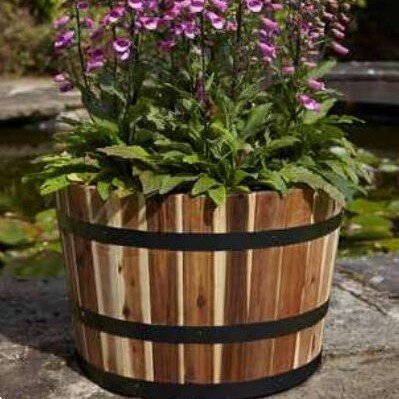 Applewood Barrel Planter - Small 37cm dia. - image 3