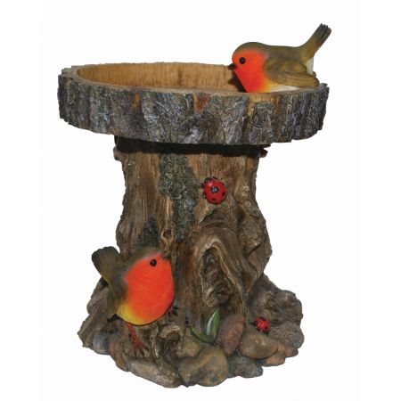 BC Tree trunk Feeder - Robin