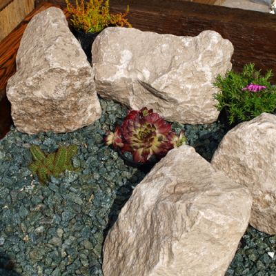 Classic Combination Rockery Stone - White Limestone approx 250mm