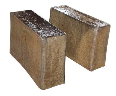 Courtyard Tall Pedestals  (pot feet) - Old Leather