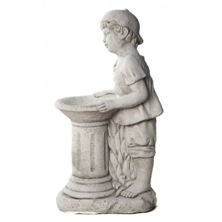 Dreaming Boy Bird Bath