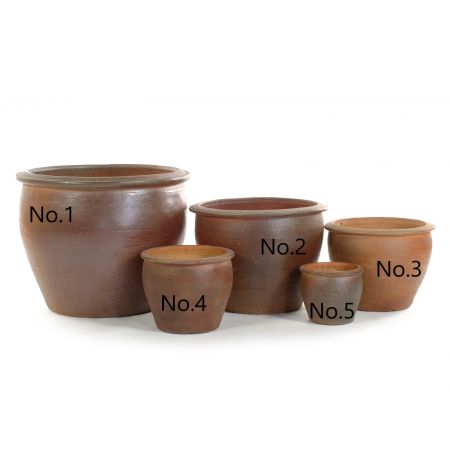 EARTHENWARE-SG NO.4 THAI GLAZED POT- 31cm Diameter