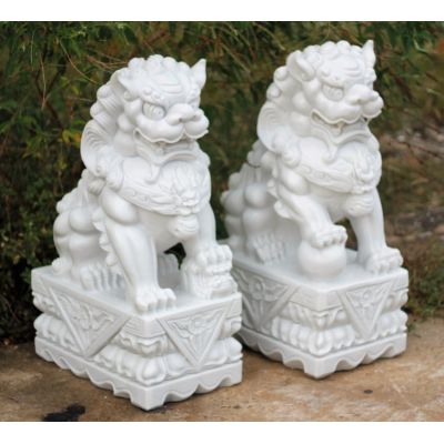 Foo Dogs (Pair) Medium, Grey