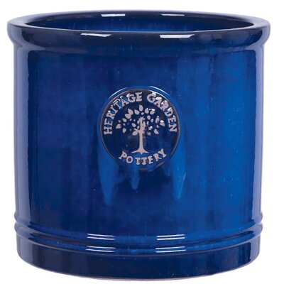 HERITAGE GARDEN POTTERY 20CM BLUE HERITAGE CYLINDER