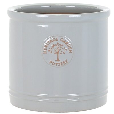 HERITAGE GARDEN POTTERY 20CM GREY HERITAGE CYLINDER