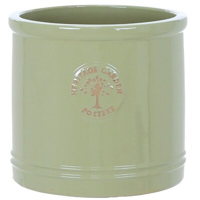 HERITAGE GARDEN POTTERY 20CM MINT GREEN HERITAGE CYLINDER