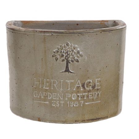 HERITAGE GARDEN POTTERY 27CM RUSTIC HERITAGE D POT