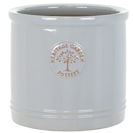 HERITAGE GARDEN POTTERY 30CM GREY HERITAGE CYLINDER