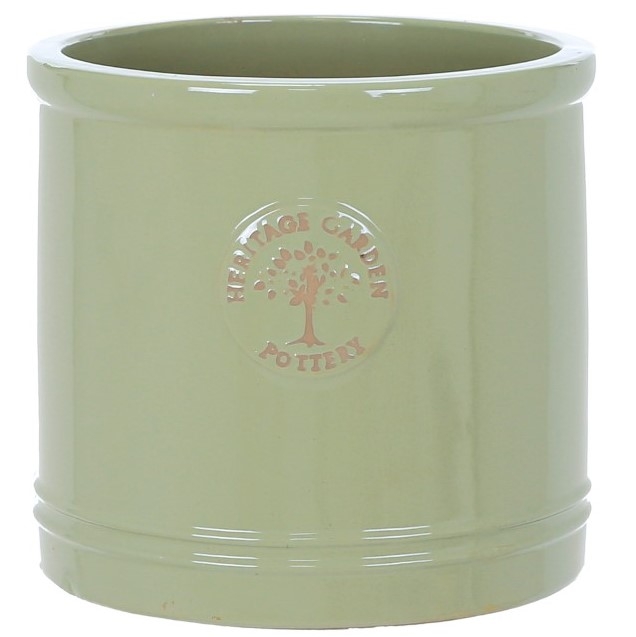 HERITAGE GARDEN POTTERY 30CM MINT GREEN HERITAGE CYLINDER - Windlestone ...