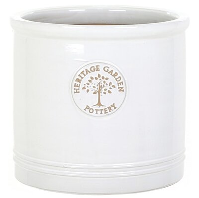 HERITAGE GARDEN POTTERY 30CM WHITE HERITAGE CYLINDER