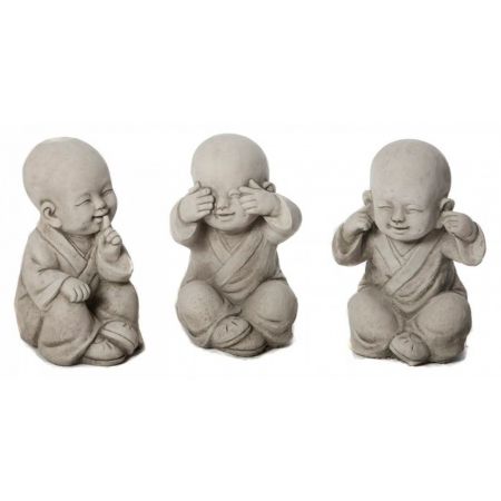 Large Set of 3 Monks