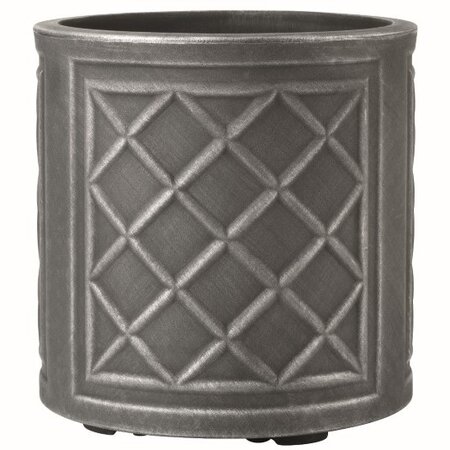 Lead Effect Planter - Round - 32cm  - Pewter