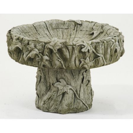 Log Bird Bath