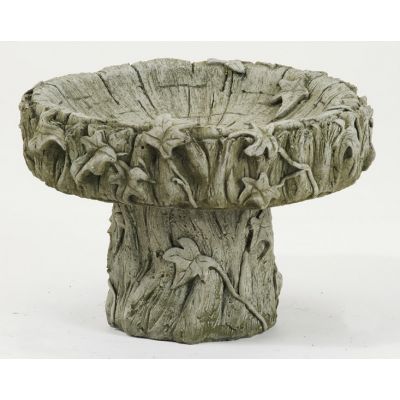 Log Bird Bath