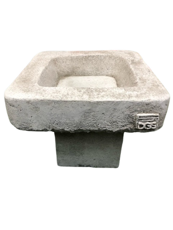 Low Square Bird Bath