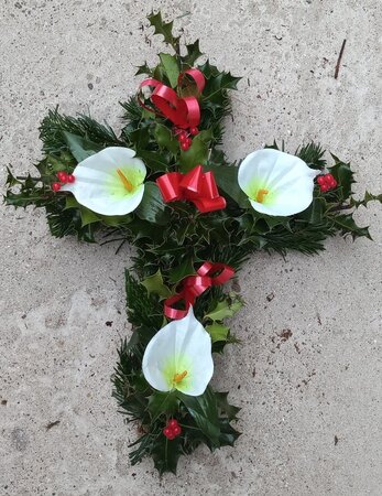 Memorial Wreath - Cross - image 2