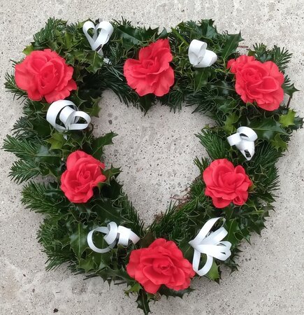 Memorial Wreath - Heart-shaped