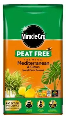 Miracle Gro Peat Free Mediterranean and Citrus compost