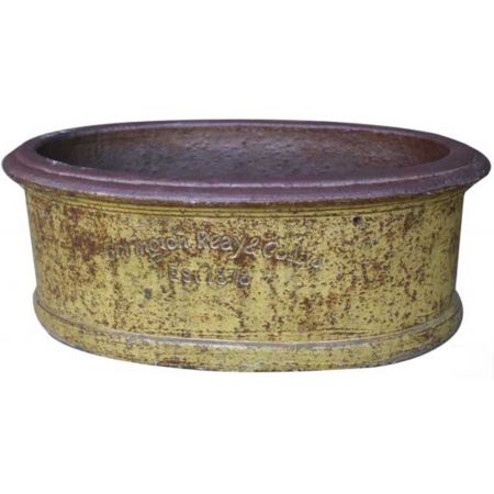 Oval Trough - Old Leather - Medium