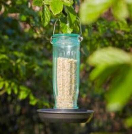 Recycled Glass Seed Feeder