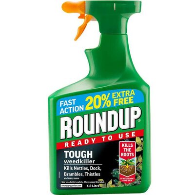 Roundup Total Tough Ready To Use - 1.2L Spray With 20% Extra Free