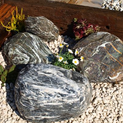 Royal Combination Rockery Stone - Green Banded Boulders approx 250mm