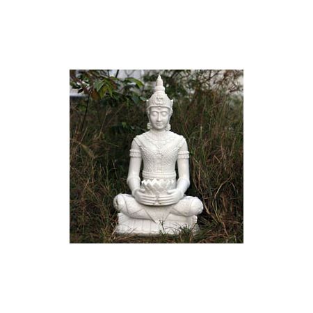 Sitting Champa Medium, White