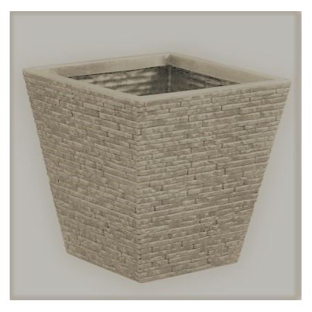 Slate Planter Short - Stone