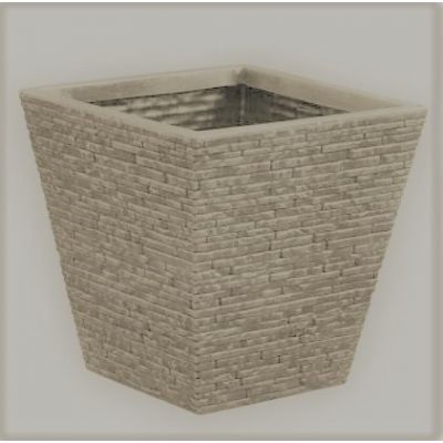 Slate Planter Short - Stone