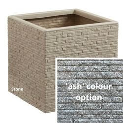 Slate Planter Square 32cm - Ash