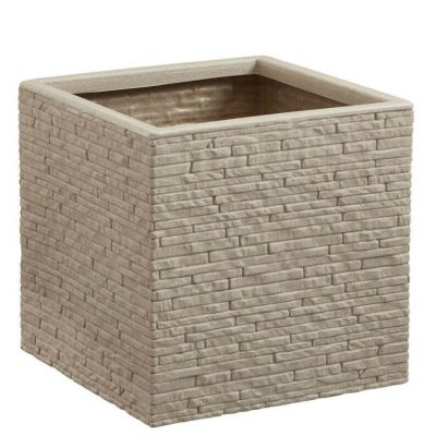 Slate Planter Square 38cm - Stone