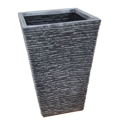 Slate Planter Tall - 45cm - Pewter