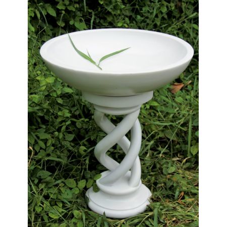 Spiral Birdbath Grey