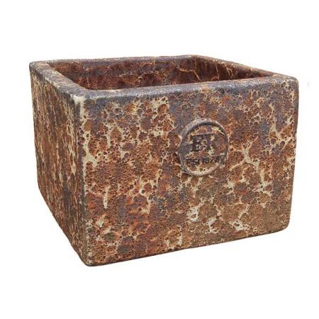 Square Planter - Lava Rust - Large