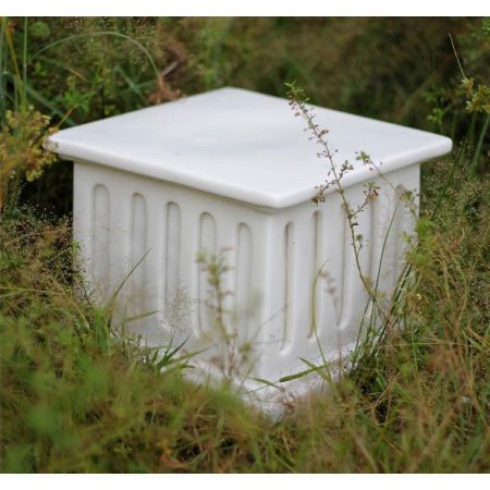 Square Plinth Large, White