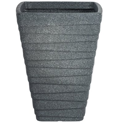 Trojan Tall Square Pot 52cm - Ash